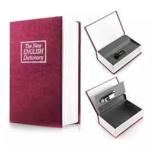 Mini Caja Fuerte Tipo Libro Con Llaves Seguridad