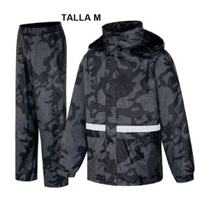 Traje Impermeable Camuflado Tipo Sudadera 2 Piezas Talla M