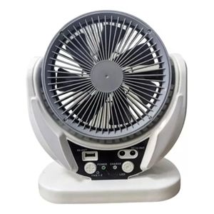 Ventilador Recargable Con Panel Solar 8025
