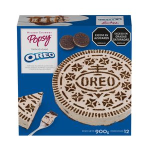 Helado Popsy Torta Gourmet Oreo 900 G