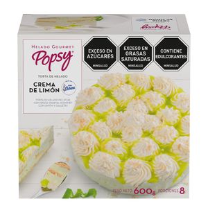 Helado Popsy Torta Crema de Limón 600 G