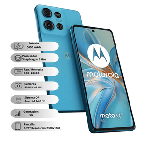 Celular MOTOROLA G75 5G 256GB 8GB Azul