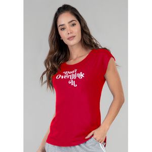 Camiseta Mujer Rojo Fi 92714