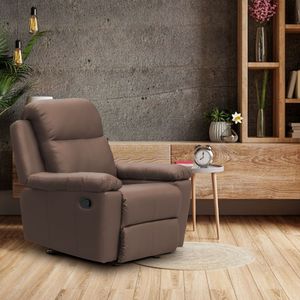 Reclinable Mecedora Elite Living Marsella 100x90x80 Cs Chocolate