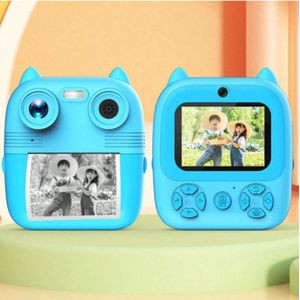 Camara De Impresión Instantanea Fotografia Azul