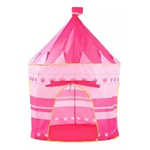 Carpa Castillo Infantil Juegos Juguetes Castillo Plegable Rosa