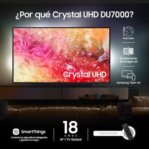 Televisor Samsung 60 Pulgadas Crystal UHD 4K Un60Du7000Kxzl