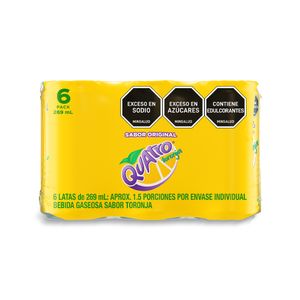 GASEOSA QUATRO LATA 269ML X6