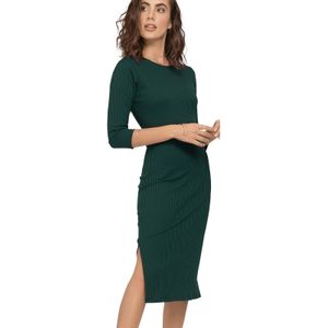 Vestido Largo Para Mujer Verde Botella Rutta