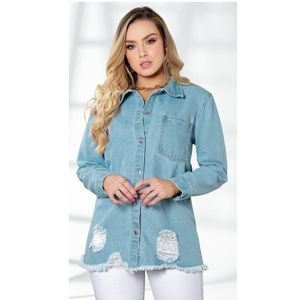 Chaqueta Mujer Azul Claro Mp 7267