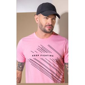 Camiseta Hombre Rosado Mp 2114