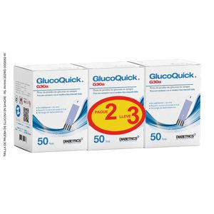 Glucoquick Diabetrics Tiras De Prueba X50 Unds 3X2 Unds Oferta