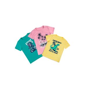 Camiseta Infantil Amarillo Pastel Mp 92880