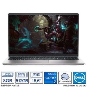 Computador Portatil Dell Inspiron 15 Intel Core i7-1255U Ram 8GB - 512GB FHD