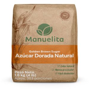 AZUCAR MANUELITA DORADA NATURAL X 1800 G