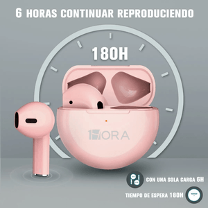 1Hora Auriculares Inalambricos In-Ear Bluetooth TWS AUT119 - Rosa