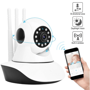 Cámara De Seguridad Ip Wifi Robot 1080p Hd 360° 3 Antenas