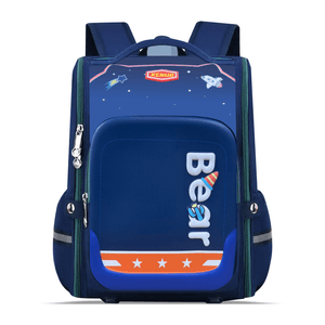Morral Escolar Para Niños Maleta 3d Impermeable Estudiantil-Azul