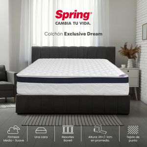 Colchón Doble Spring Exclusive Dream 140 x 190 x 29 cm