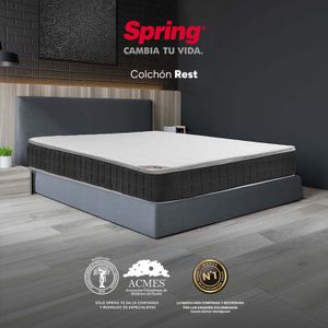 Colchón Doble Spring Resortado 140 x 190 x 29 cm