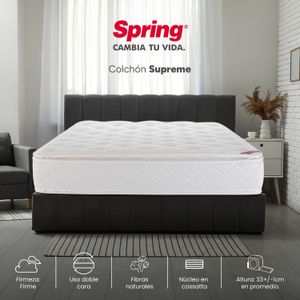 Colchón Queen Spring Supreme 160 x 190 x 33 cm