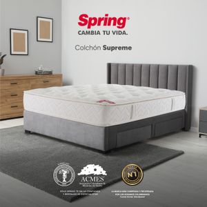Colchón Queen Spring Supreme 160 x 190 x 33 cm