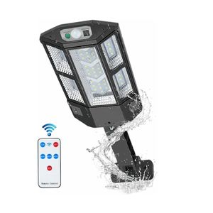 Lámpara Solar Exterior Pared Luz Impermeable 3 Modos Con Control