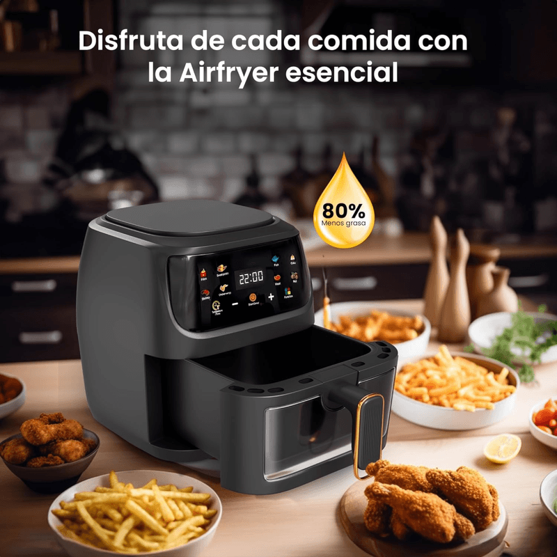 Freidora de Aire grande 8litros Xhome Tactil 04.png
