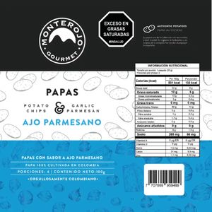 PBOCA PAPA MONTEROJO AJO PARM ALPIN 100g