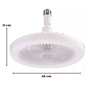 Bombillo Ventilador LED Techo Con Control Remoto