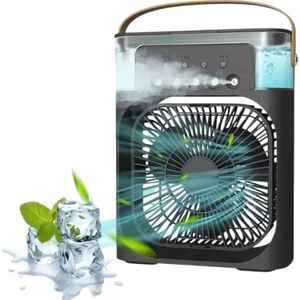 Ventilador Recargable Con Humidificador Aire Fresco En Casa