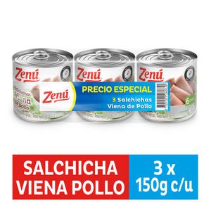 SALCHICHA ZENU VIENA BROST 150 g X 3