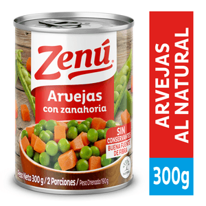 ARVEJA ZENU C/ZANAHORIA 300 g