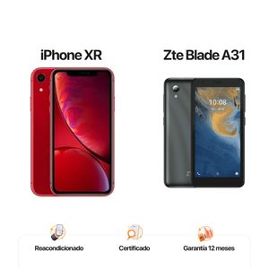Celular iPhone Xr de 64Gb Reacondicionado rojo+ Android gama baja