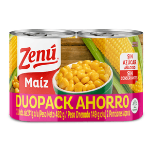 MAIZ DULCE ZENU 241g X2 OF
