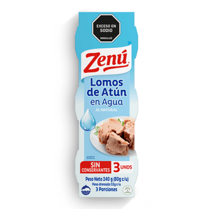 ATUN ZENU LOMO E/AGUA 80g X3