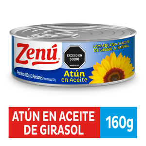 ATUN ZENU LOMO E/ACEITE GIRASOL 160g