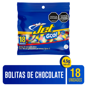 CHOCOLATINA JET GOOL 4.5 g X18 un
