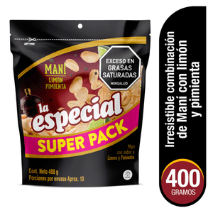 PASABOCA LA ESPECIAL MANI CERVECERO 400g