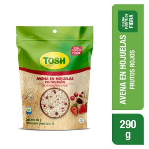 AVENA TOSH FRUTOS ROJOS 290g