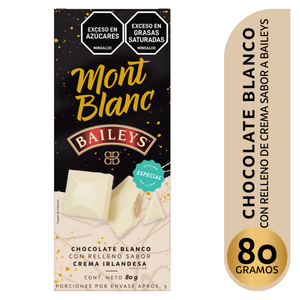 CHOCOLATINA MONTBLANC BAILEYS BLANC 80g