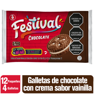 GALLETA FESTIVAL 403 g, CHOCOLATE