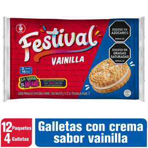 GALLETA FESTIVAL 403 g, VAINILLA