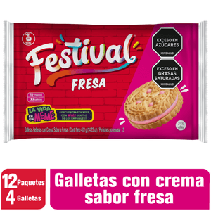 GALLETA FESTIVAL 403 g, FRESA