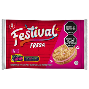 GALLETA FESTIVAL 403 g, FRESA