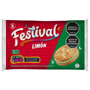 GALLETA FESTIVAL 403 g, LIMON