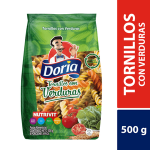 PASTA DORIA TORNILLO TRICOL 500 g