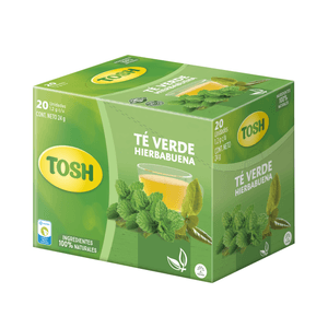 TE TOSH VDE HIERBA BUENA SOB X20un 24g