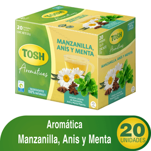 AROMATICA TOSH MANZANA ANIS MENTA X20SOB 20g