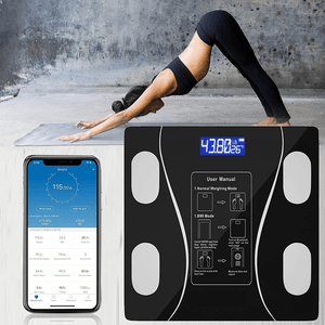 Bascula Pesa Balanza Inteligente Bluetooth Grasa Corporal LCD